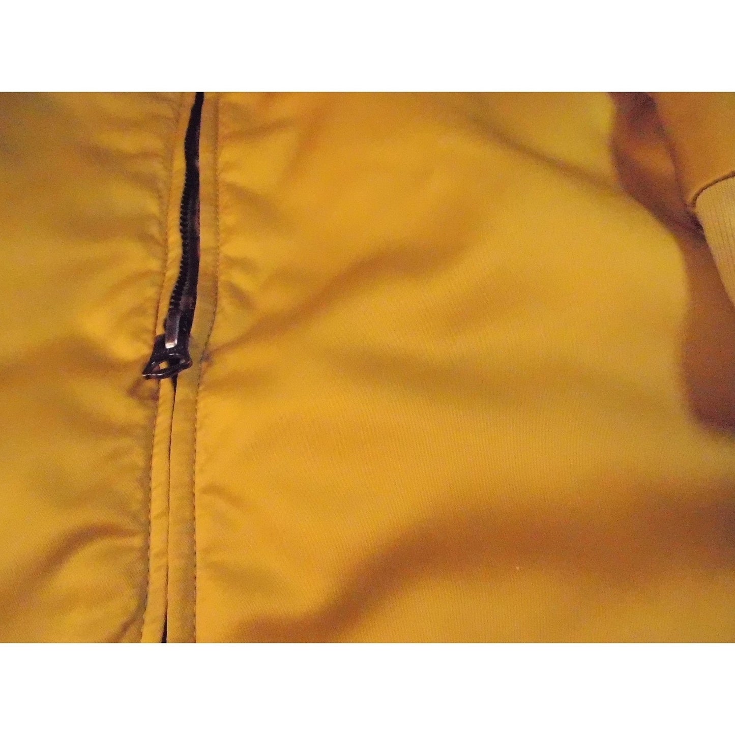 Acne Studios Bomber Jacket Yellow Satin Snap Button Mens Size Medium