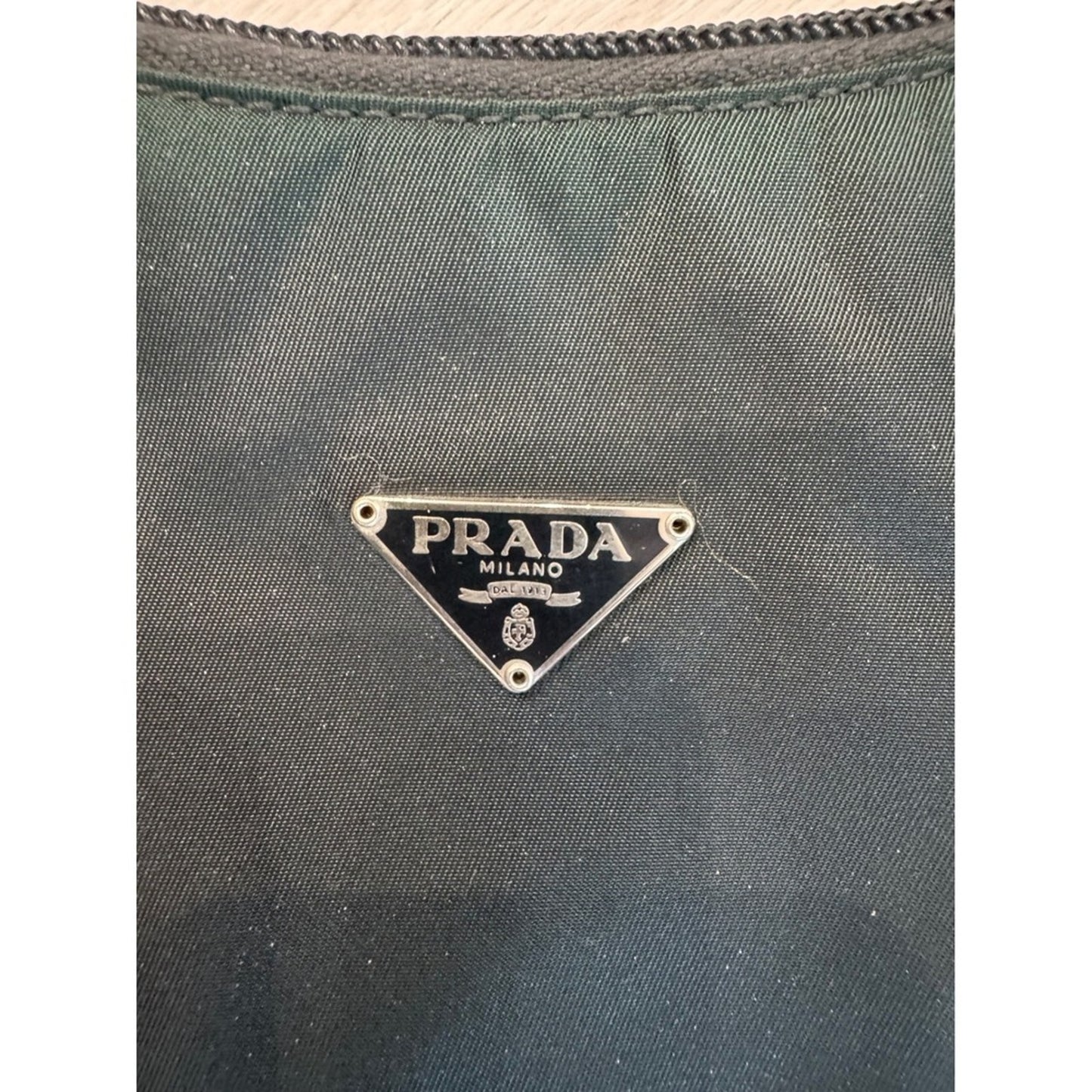 Prada Tessuto Nylon Shoulder Bag Black Mini Hobo Purse