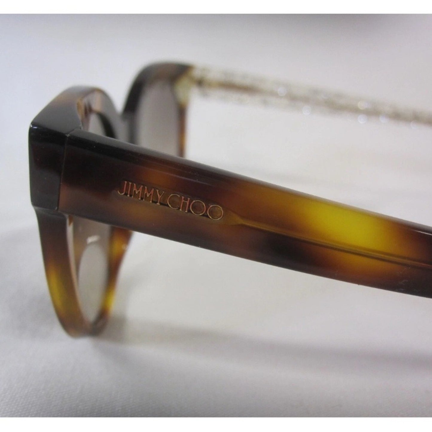 Jimmy Choo Tortoise Glitter Sunglasses  150‎ Q9W 140
