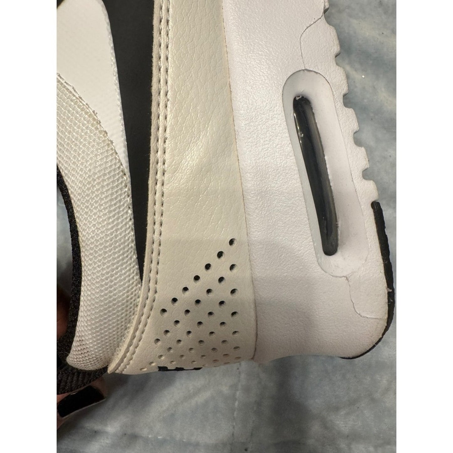 Nike Air Max Thea Running Shoes Sneakers White Black Women's US 8