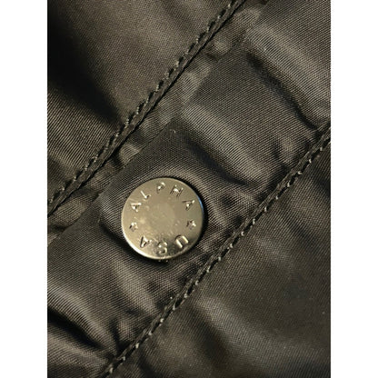Alpha Industries MA1 Bomber Jacket Black Flight Military Style Mens Medium