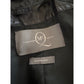 Alexander McQueen Black Faux Leather Trench Coat Made in Italy Size 48 M / Fem L