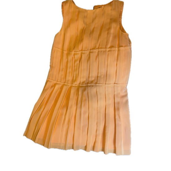 Chic Orange Mini Dress by Ali  Ra size 6 Pleated detail