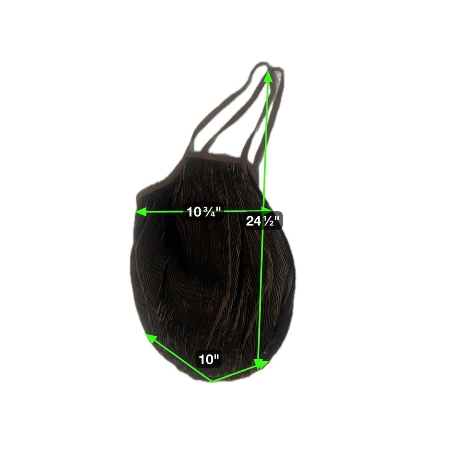 Free People Pleated Round Handbag Black Shoulder Bag