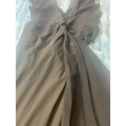 OPENING CEREMONY Black  Dress Size 4 Bow Back Flare Skirt