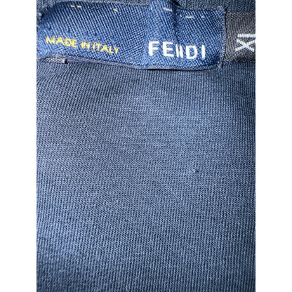 Fendi Bag Bugs “Monster Eyes” Sweatshirt – Leather Appliqué – Black – Size L