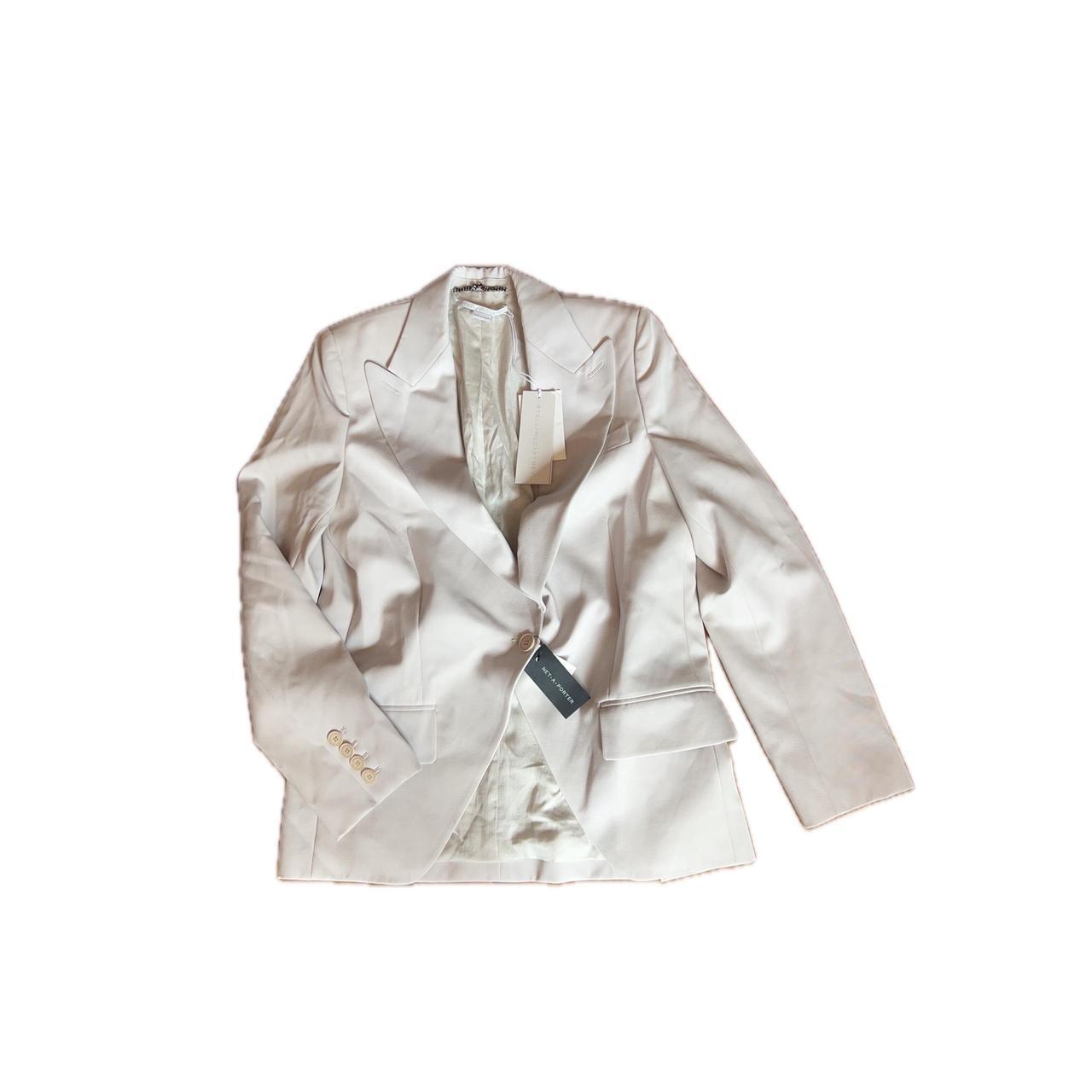 Stella McCartney Blazer Women's Size 4 Cream NWT Single Button Tailored
