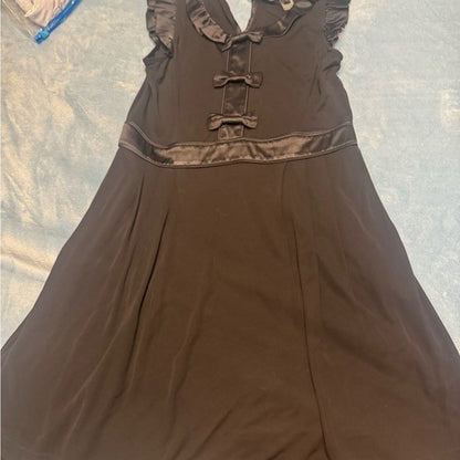 Marc By Marc Jacobs Black Bow Midi Jersey size L Chic, Classy, Totally On-Trend