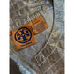 TORY BURCH gold silk blend sleeveless top size 6