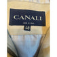 Canali Italy Mens Beige Suede Leather Full Zip Jacket Coat Size 48