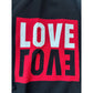 Sandro Paris "LOVE" Reversible Graphic Hoodie – Navy & Red (Unisex M)