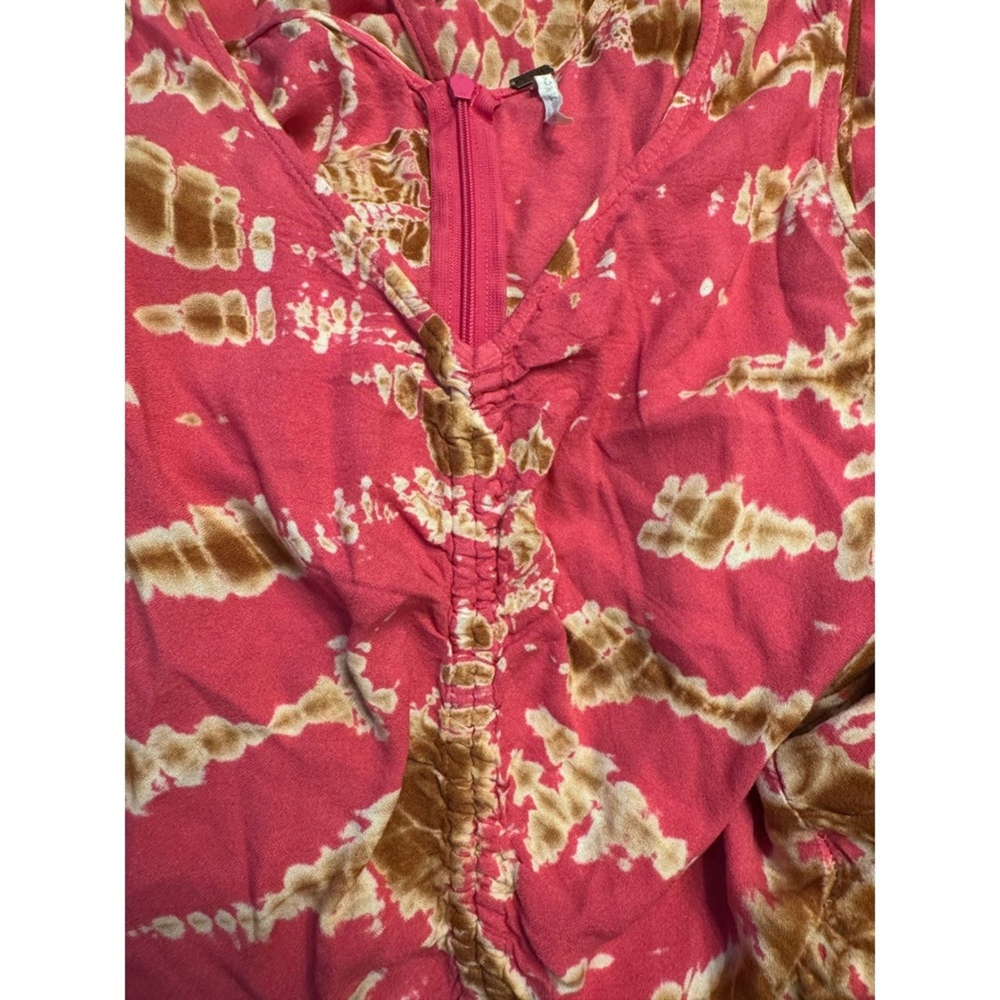 YFB Clothing Pink Tie Dye Sleeveless Maxi Dress Casual Summer XS