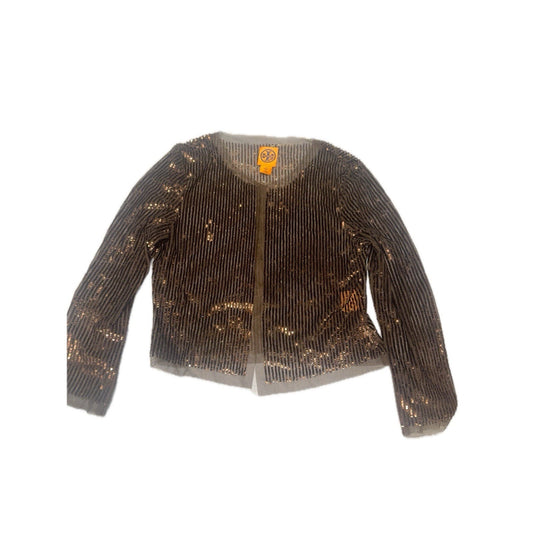 Tory Burch Black Sequin Jacket Cardigan XS Sparkle Evening Cocktail Par
