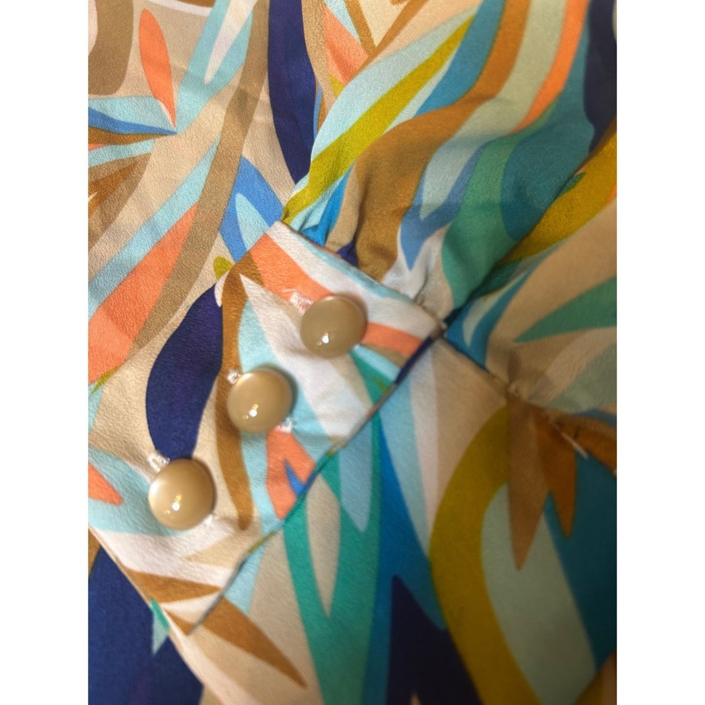 Missoni for Target Blouse Womens Medium Multi Color Abstract Botanical Print Exc