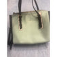 Kate Spade New York Satchel Purse Handbag Green Leather Colorblock Zip Top