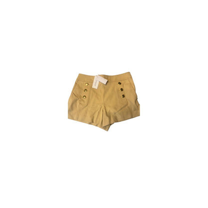 Derek Lam 10 Crosby Sailor Button High Waisted Tailored Shorts Tan Beige Size 2