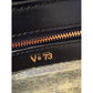 V73 Velvet Shoulder Bag Olive Green Chain Strap Buckle Flap Evening Clutch