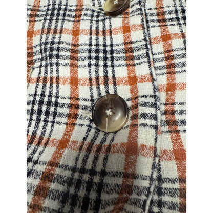 Free People Plaid College Prep Blazer Jacket S Patchwork Paisley Lined