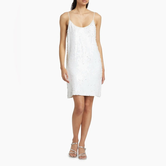 L’AGENCE‎ White Sequin Mini Dress – Size 4 – Retails $595
