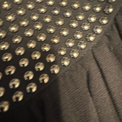 Robert Rodriguez Black Blouse with Silver Studs