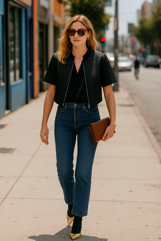 Marni Textured Jacquard Short Sleeve Jacket – Size 42 (M)