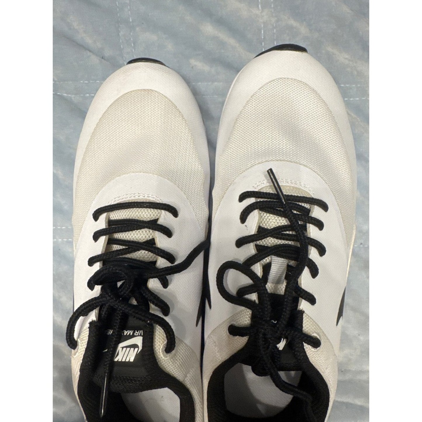 Nike Air Max Thea Running Shoes Sneakers White Black Women's US 8