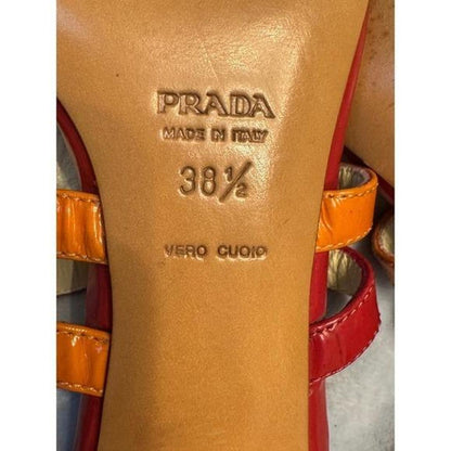 Prada orange Sandal 38.5
