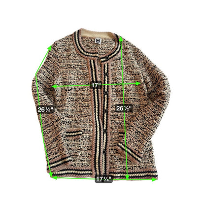 Missoni Mare Knit Cardigan Jacket – Multicolor Bouclé – Size S (IT 40)