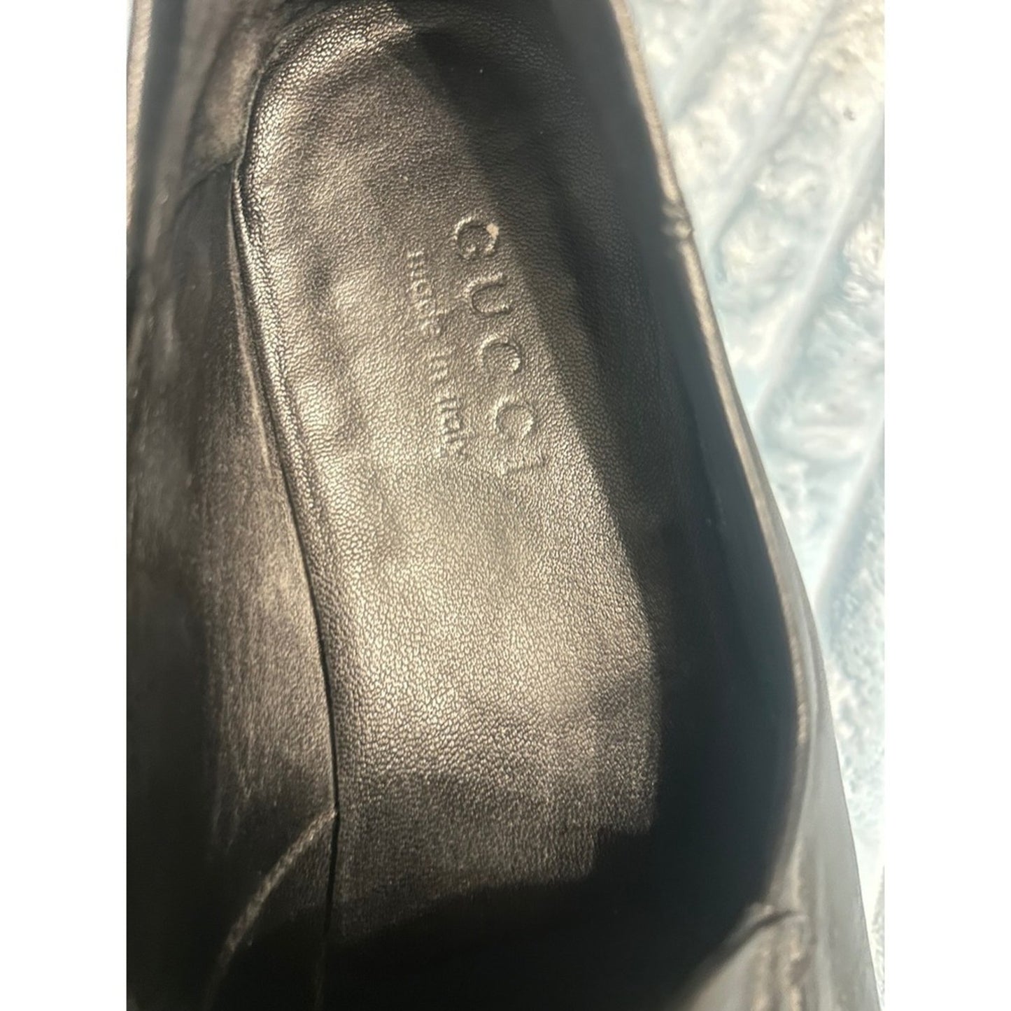 Gucci Kingsnake Horsebit Loafers Mens 8 Black Leather Jordaan  Good Embroidered
