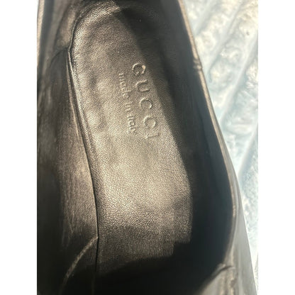Gucci Kingsnake Horsebit Loafers Mens 8 Black Leather Jordaan  Good Embroidered