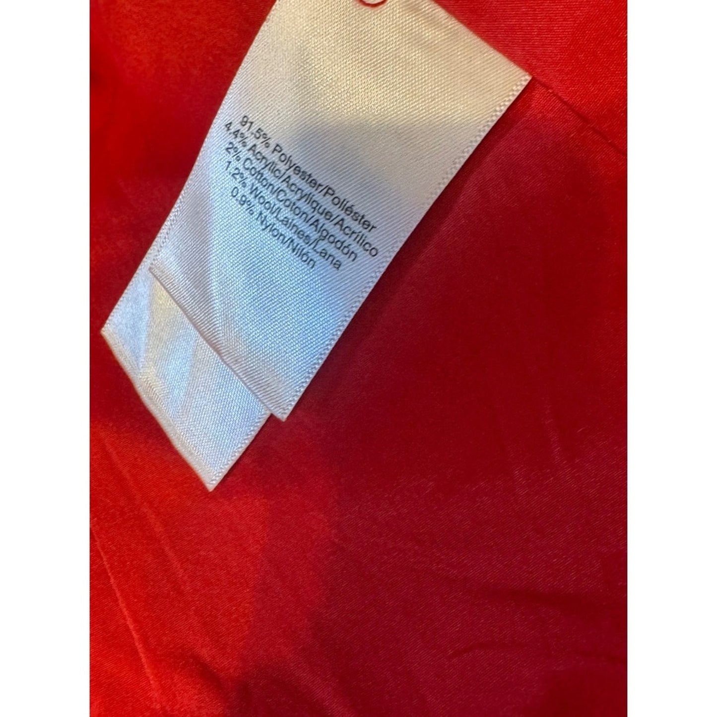 DKNY Red Bouclé Frayed Edge Jacket Women's Size 6
