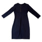 Vince Elegant‎ Navy Long Sleeve Dress size S