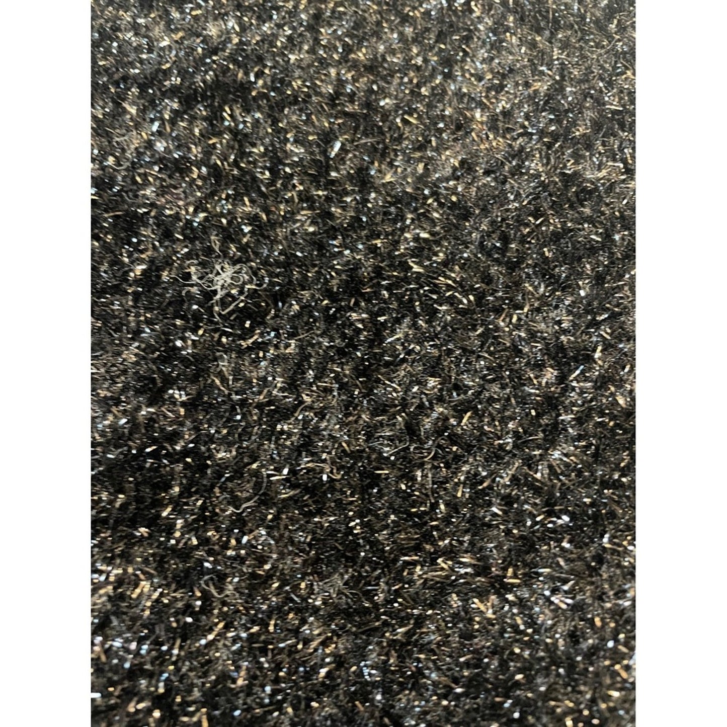 Sparkly Black Knit Sweater Vest Womens XL Metallic Sparkle Glitter Shimmer