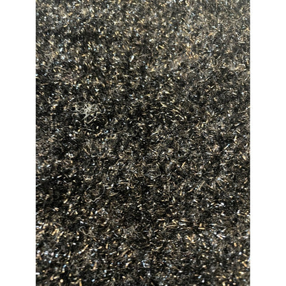 Sparkly Black Knit Sweater Vest Womens XL Metallic Sparkle Glitter Shimmer