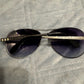 Marc By Marc‎ Jacobs Black and Purple Aviator Sunglasses