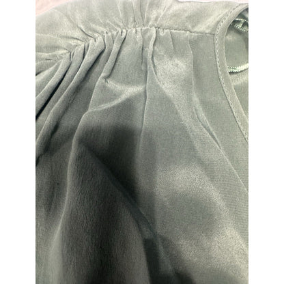 Kimchi Blue Green Satin Wrap Dress Elastic Waist Sleeveless Women’s L