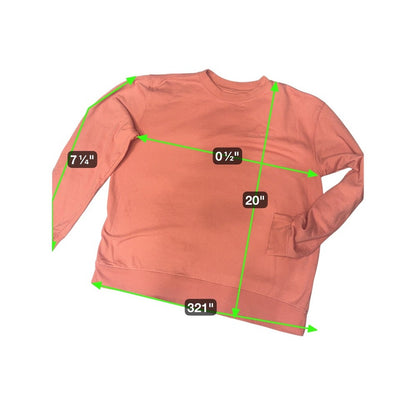 Rare Beauty XL Sweatshirt Pullover Crew Neck You are Rare Coral Top