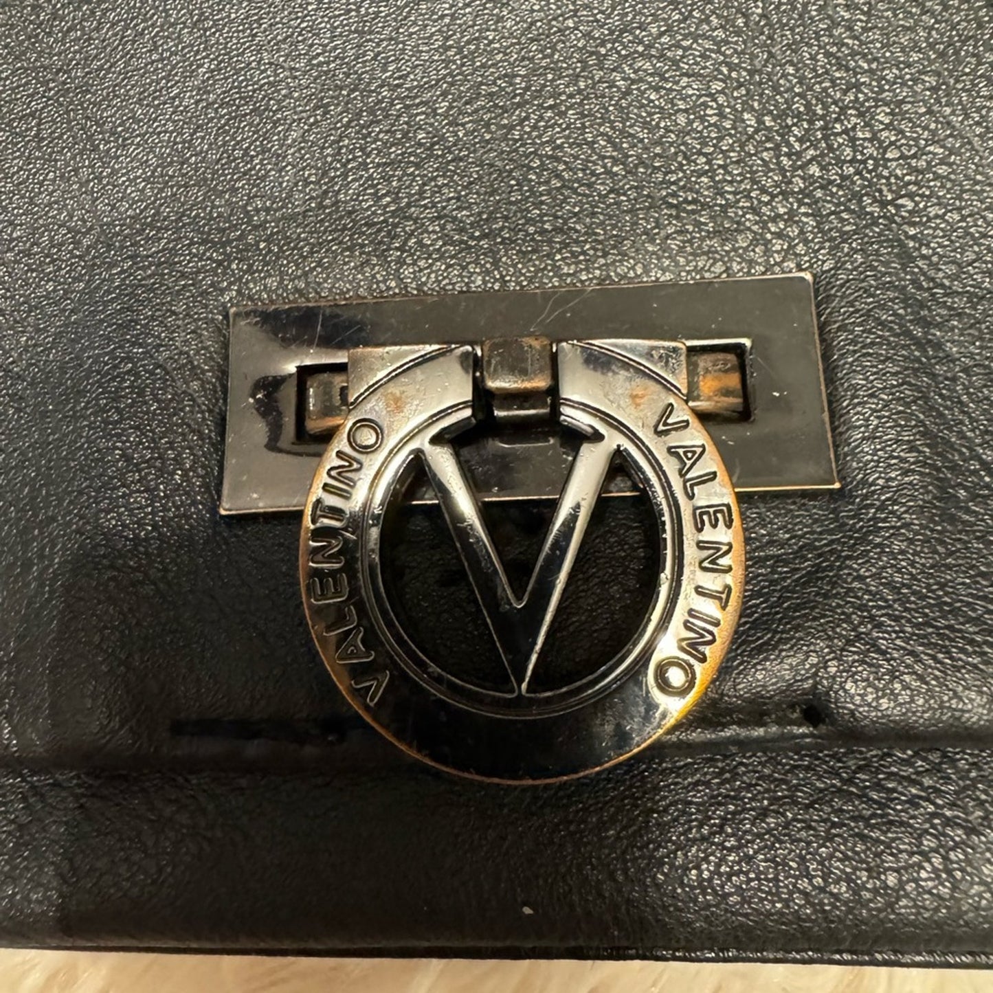 🖤 Valentino Garavani Black Leather Chain Shoulder‎ Bag – Genuine Leather