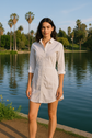 Acne Studios White Cotton Shirt Dress – Size 38 (US 6)