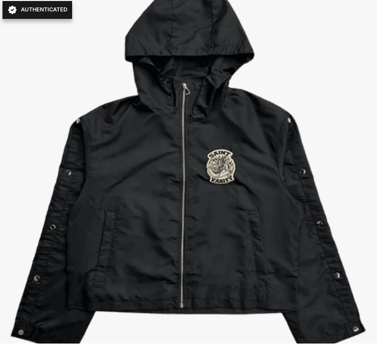 Vanity Saint Black Hooded Men's Jacket & Pants- NWT