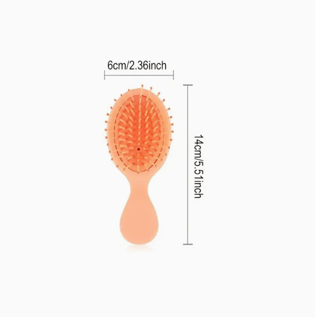 Travel Mini Detangler Hair Brush- Small, Wet/ Dry Hair Brush -  Trendy Vendy LA