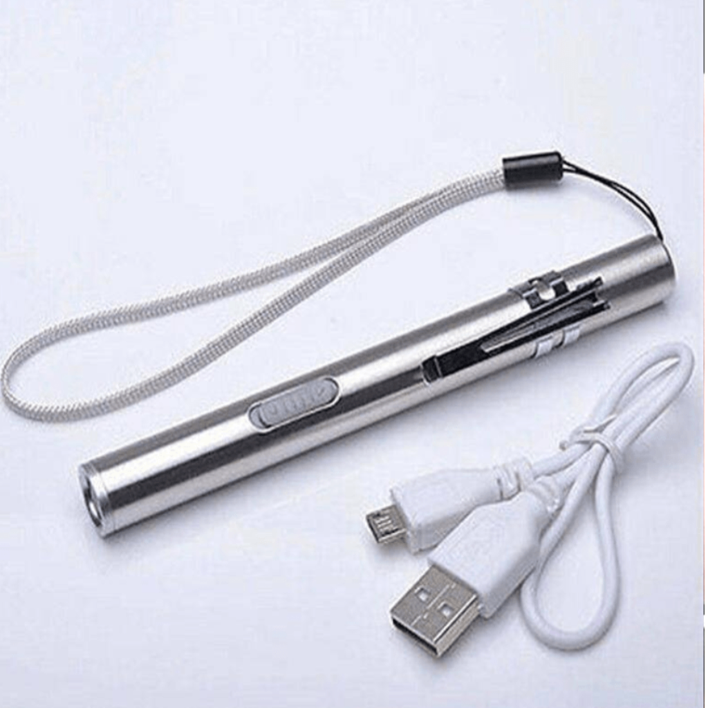 USB Cable 400 lumens Rechargeable Small Bright Penlight Mini LED Pen Flashlight Pocket Flashlight for Camping Outdoor Work Repair -  Trendy Vendy LA