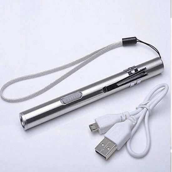 USB Cable 400 lumens Rechargeable Small Bright Penlight Mini LED Pen Flashlight Pocket Flashlight for Camping Outdoor Work Repair -  Trendy Vendy LA