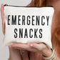 EMERGENCY SNACKS Canvas Pouch