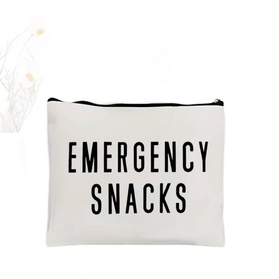 EMERGENCY SNACKS Canvas Pouch