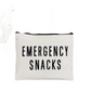 EMERGENCY SNACKS Canvas Pouch