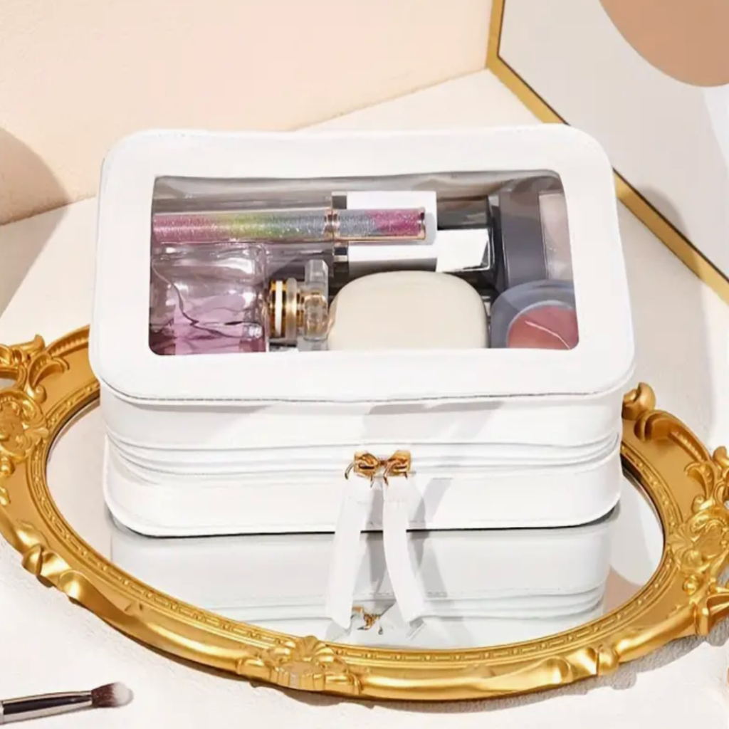 Clear Makeup Storage Bag With Zipper