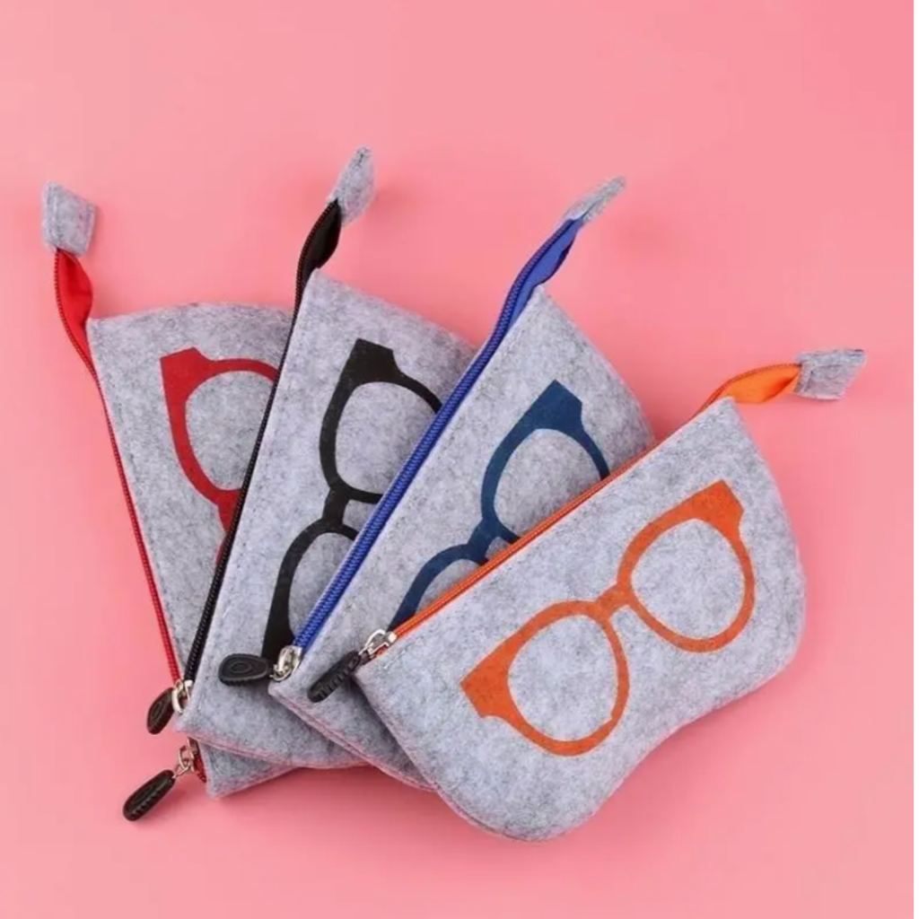 Unisex Premium Wool Felt Spectacles Pouch