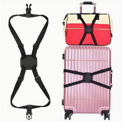 Luggage Strap, Adjustable Suitcase Strap, High Elastic Suitcase Belts Heavy Duty Non-Slip Travel Luggage Straps for Travel Business Accessories Bag Straps