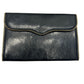 Rebecca Minkoff Black Leather Zip Around Wallet Organizer Paper Plastic Gold